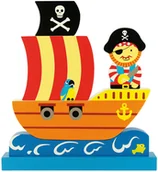 Klocki - Bigjigs magnetyczne puzzle Piraci - miniaturka - grafika 1