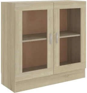 VidaXL Witryna, kolor dąb sonoma, 82,5x30,5x80 cm, płyta wiórowa 802744 VidaXL - Witryny - miniaturka - grafika 2