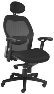 Fotel biurowy, krzesło biurowe Nowy Styl Fotel biurowy czarny siatka W-42C - Fotele i krzesła biurowe - miniaturka - grafika 2