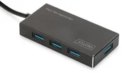 Huby USB - Digitus HUB/Koncentrator 4-portowy USB 3.0 SuperSpeed aktywny HQ aluminium DA-70240-1 - miniaturka - grafika 1