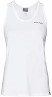 Koszulki sportowe damskie - HEAD HEAD CLUB Tank Top W koszulka damska, biała, 3XL 814429-WH 3XL - miniaturka - grafika 1