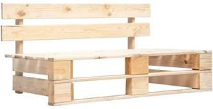 vidaXL Sofa ogrodowa z palet z szarymi poduszkami, sosna FSC - Ławki ogrodowe - miniaturka - grafika 5