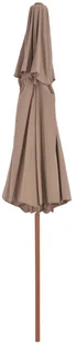 vidaXL Parasol ogrodowy z podwójnym daszkiem, 270 cm, taupe - Parasole ogrodowe - miniaturka - grafika 5