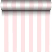 Tapety - GRANDECOLIFE Tapeta w pasy GRAND STRIPES biało-różowa winylowa na flizelinie - miniaturka - grafika 1