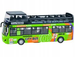 Piętrowy autobus metalowy z otwieranymi drzwiami - Samochody i pojazdy dla dzieci - miniaturka - grafika 9