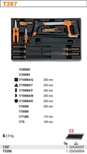 BETA WKŁADKA NA NARZĘDZIA Z TWORZYWA DO T286 2424/TV286 - Skrzynki i torby narzędziowe - miniaturka - grafika 2