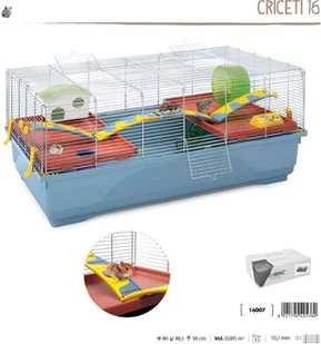 Imac CRICETI 16 klatka dla chomika czerwona 16007 - Klatki dla gryzoni - miniaturka - grafika 3