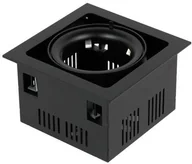 Oprawy, klosze i abażury - OXYLED Oprawa wpuszczana downlight CROSTI TRAVO czarny szer. 17cm - 1 czarny OXY-AR210145 BL - miniaturka - grafika 1