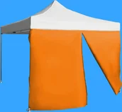 Pawilony ogrodowe - Expodom Ściana boczna 3m z drzwiami, Pomarańczowy - miniaturka - grafika 1