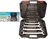 Klucze i nasadki - Kraftmann ring-klucz zapadkowy zestaw, 8  32, 30006 - miniaturka - grafika 1