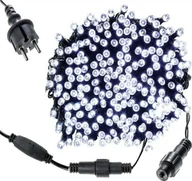 Oświetlenie świąteczne - SPRINGOS Lampki choinkowe  Lampki choinkowe 500 led światełka na prąd zewnętrzne biały zimny UNIWERSALNY 30327-uniw - miniaturka - grafika 1