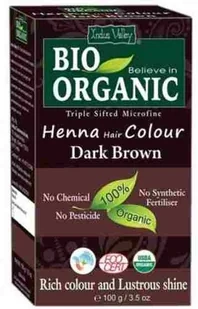EKO DYSTRYBUTOR Indus Valley henna do włosów CIEMNY BRĄZ 100% ekologiczna 100 g - Farby do włosów i szampony koloryzujące - miniaturka - grafika 2