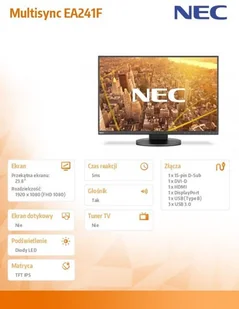 NEC MultiSync EA241F czarny (60004786) - Monitory - miniaturka - grafika 6