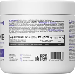 OstroVit Supreme Pure Phenylalanine 200 g - Aminokwasy - miniaturka - grafika 2