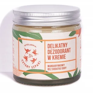 Cztery Szpaki Dezodorant W Kremie Mandarynkowy - Dezodoranty i antyperspiranty unisex - miniaturka - grafika 3