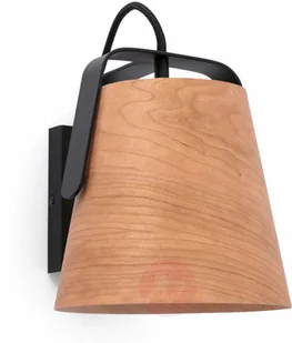 Faro Lorefar Lampa ścienna Stood klosz z drewna czereśniowego - Lampy ścienne - miniaturka - grafika 3