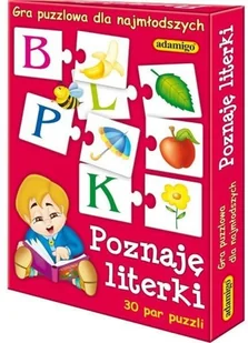 Adamigo Puzzlowa Poznaję Literki 354059 - Gry planszowe - miniaturka - grafika 2