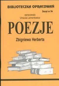 Biblios Urszula Lementowicz Biblioteczka Opracowań. Poezje Zbigniewa Herberta - Podręczniki dla gimnazjum - miniaturka - grafika 2