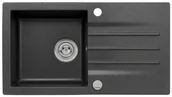 Zlewozmywaki - AXIS Zlewozmywak granitowy MOJITO 40 czarny nakrapiany mojito40cn - miniaturka - grafika 1
