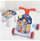 Pchacze - Chodzik Pchacz Interaktywny Stolik Edukacyjny 5w1 - miniaturka - grafika 1