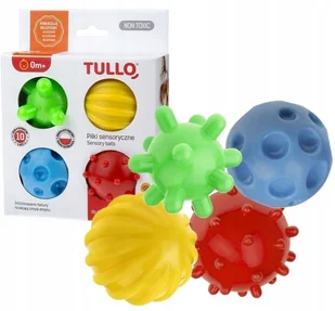 Piłki Sensoryczne Jeżyki Faktury Zestaw 4SZT Tullo - Zabawki sensoryczne - miniaturka - grafika 40