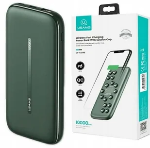 Usams PB53 Powerbank Qi 10000mAh 18W QC3.0+PD Fast - Powerbanki - miniaturka - grafika 2