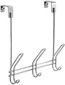 Wieszaki łazienkowe - InterDesign 43912EU Classico potrójny haczyk do zawieszania przez drzwi, chrom 43912 - miniaturka - grafika 1