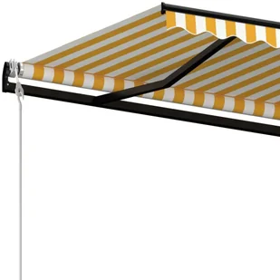 VidaXL Lumarko Automatycznie zwijana markiza, LED i czujnik wiatru, 400x350 cm! 3069194 VidaXL - Markizy - miniaturka - grafika 23