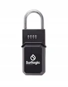Kłódki - Kłódka z sejfem szyfrowym Surf Logic czarna szyfr - miniaturka - grafika 1