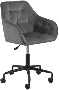 Fotel biurowy, krzesło biurowe Actona Fotel biurowy Brooke VIC szary jasny - Fotele i krzesła biurowe - miniaturka - grafika 2