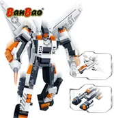 Klocki - Banbao transformator Robot samolot zbiornik 2 w 1 klocki kreatywne klocki edukacyjne zabawki modele - miniaturka - grafika 1