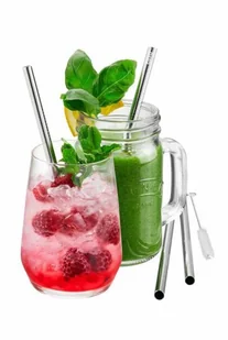 Gefu Zestaw 4 słomek stalowych 18cm FUTURE G-12705 - Pozostałe akcesoria barmańskie - miniaturka - grafika 2