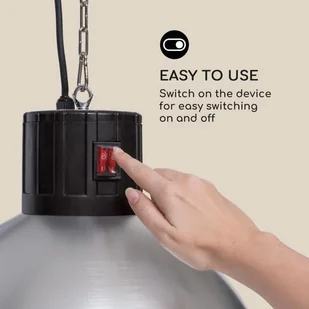 Blumfeldt Blumfeldt Heatbell Grzejnik promiennikowy 2000 W karbonowy element grzejny aluminium kolor srebrny HTR2-Heatbell - Ogrzewanie przenośne - miniaturka - grafika 6