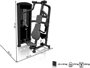 Marbo Sport Maszyna do wypychania na klatkę MP-U225 - Atlasy do ćwiczeń - miniaturka - grafika 2