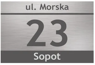 Tabliczka Adresowa z numerem domu tablica 30x20 cm - Numery na dom - miniaturka - grafika 8