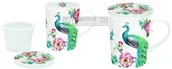 Kubki - Nuova Cer Easy life r2s PORCELANOWY KUBEK Z ZAPARZACZEM I POKRYWKĄ - PEACOCK PAW (927 PEAC) - miniaturka - grafika 1