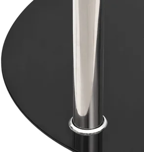 VidaXL Lumarko 2-poziomowy stolik, 38 cm, przezroczyste/czarne szkło hartowane! 322788 VidaXL - Ławy i stoliki kawowe - miniaturka - grafika 5
