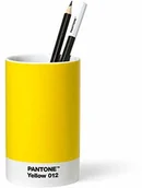 Pojemniki biurowe - Pantone Pantone organizer biurkowy na długopisy, porcelana, Yellwo 012, żółty 101490012 - miniaturka - grafika 1
