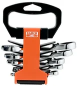 Klucze i nasadki - BAHCO Zestaw kluczy płasko-oczkowych z grzechotką, kompaktowych 10RM/SH6 10RM/SH6 - miniaturka - grafika 1