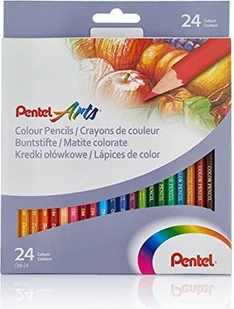 Pentel Zestaw kolorowanka + Kredki 24 szt. ZESTAW CB8-24 - Przybory szkolne - miniaturka - grafika 3