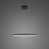 Lampy sufitowe - Altavola Design Lampa wisząca Ledowe okręgi No 1 in 4k 40 cm czarna - miniaturka - grafika 1