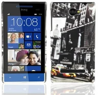 Etui i futerały do telefonów - Cadorabo Cadorabo DE-3FEP-KBA1 HTC 8S etui na telefon komórkowy w stylu Hardcase z nadrukiem etui ochronne Bumper Back Case Cover New York Cab DE-3FEP-KBA1 - miniaturka - grafika 1