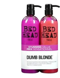 Tigi Bed Head Dumb Blonde zestaw 750ml Bed Head Dumb Blonde Shampoo + 750ml Bed Head Dumb Blonde Reconstructor dla kobiet - Zestawy kosmetyków damskich - miniaturka - grafika 2