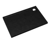 Brodziki prysznicowe - Schedpol SCHEDLINE COLLECTION SCHEDLINE COLLECTION Brodzik prostokątny SHARPER BLACK STONE 90x120x4,5 z systemem STANDARD PLUS 3S.S1P-90120/C/ST 3S.S1P-90120/C/ST - miniaturka - grafika 1