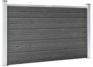 vidaxl Lumarko Panel ogrodzeniowy, WPC, 180x105 cm, czarny! 148975 - Ogrodzenia - miniaturka - grafika 2