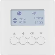 Systemy inteligentnych domów - Berker Hager Hager KNX RF Q.1/Q.3 biały żaluzjowy łącznik czasowy quicklink z wyświetlaczem B_85745129 - miniaturka - grafika 1