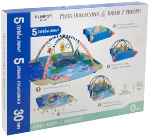 FUNFIT KIDS Mata edukacyjna z piłeczkami FUNFIT KIDS 2757 Mata EDU - Maty edukacyjne - miniaturka - grafika 12