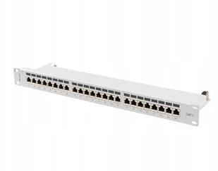Lanberg Patch panel 24 port 1U kat.7 ekranowany szary PPS7-1024-S - Szafy rack - miniaturka - grafika 3