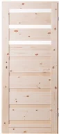 Drzwi wewnętrzne - Kornik Kornik Skrzydło drzwiowe Oktawa z ościeżnicą sosna sęczna, 80P - miniaturka - grafika 1