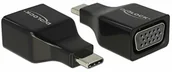 Adaptery i przejściówki - Delock 63933 USB typ-C VGA czarny przełącznik/adapter, 63933 63933 - miniaturka - grafika 1